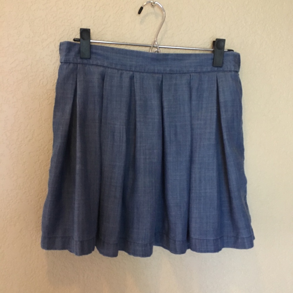 AEO chambray denim skirt